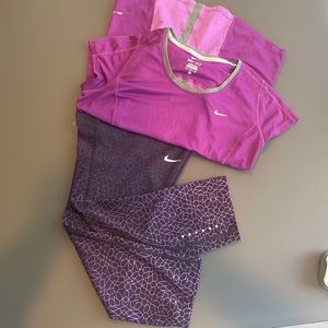 Nike Dri-Fit Running Pant & Top Set (M)